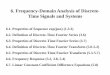 6. Frequency-Domain Analysis of Discrete-Time Signals and Systems