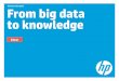 From Big Data to Knowledge