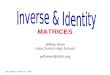 Inverse and Identity Matrices