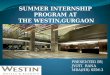 Summer Internship Program at the Westin,Gurgaon