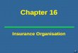 Ch 16 Insurance Organisation