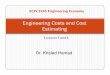 Engineering Costs Estimation