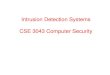 Intrusion Detection Systems (IDS)