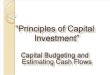 3. Capital-Investment and Estimation of Cash Flows