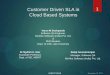 Customer Driven SLA in Cloud Based Systems