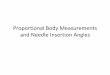 Proportional Body Measurements and Needle Insertion Angles