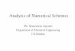 Analysis of Numerical Schemes