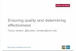 Ensuring Quality and Determining Effectiveness (215716681)