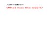 Aufheben- What Was the USSR
