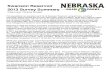 Nebraska Game and Parks - Swanson 2013 Survey Summary Handout