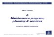 F-Maintenance Program Planning Services