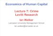 HC-Lecture 7 Crime in Economic Literature