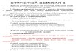 Statistica - Seminar