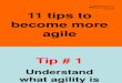 Tips to Become Agile`