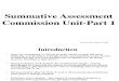 Summative Assessment Commission Unit-Part 1