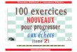 Giffard, Elbilia-100 Exercices Nouveaux Pour Progresser Aux Echecs, Tome 2-Bornemann (2000)