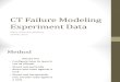 CT Failure Modeling Experiment Data - 1