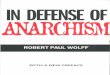 Wolff Robert in Defense of Anarchism