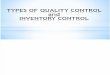 Quality & Inventory Control - Ppt