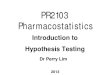 Introduction to Hypothesis Testing (T)
