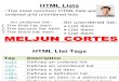 MELJUN CORTES HTML Lists