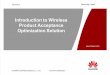Introduction to Wireless Product Acceptance Optimization Solution-V0.3-20091111.ppt