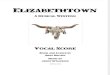 Elizabethtown: A Musical Western            Vocal Score