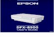 Epson DFX 8500 User Manual