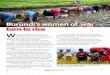 Women in motion: Burundi's Women of War Turn to Rice