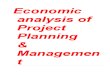Economic Analysis of Project Planning & Managment