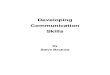 Developing Communication Skills by Steve Beckow