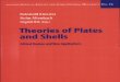 Theories of Plates and Shells- Critical Review and New Applications Por Reinhold Kienzler-Holm Altenbach-Ingrid Ott