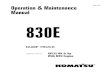 Manual de Mantencion y Operacion 830E