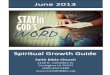 Faith Bible Spiritual Growth Guide June 2013