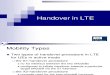 Handover in LTE