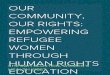 Our community, our rights: Empowering refugee women through human rights education