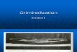 Seminar 1 Criminalization