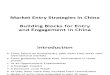 Market Entry Strategies in China