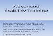 Advanced Stability Training