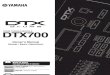 Yamaha DTX700  Owners Manual