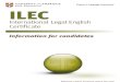 Ilec Info for Candidates