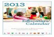 2013 Educator's Calendar