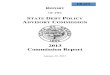 State Debt Policy Commission Report 2013