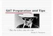 SAT Prep and Tips