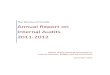 Senate of Canada Annual Report on Internal Audits 2011-2012