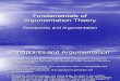 Fundamentals of Argumentation Theory Curs 3 (Standpoints and Argumentation)