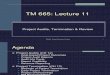 TM 665 Lecture 11