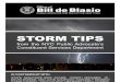 Storm Tips - Public Advocate Bill de Blasio