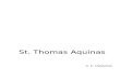 St Thomas Aquinas Chesterton 039 s Biographies