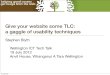 Give your website some TLC presentation, 19 July 2012